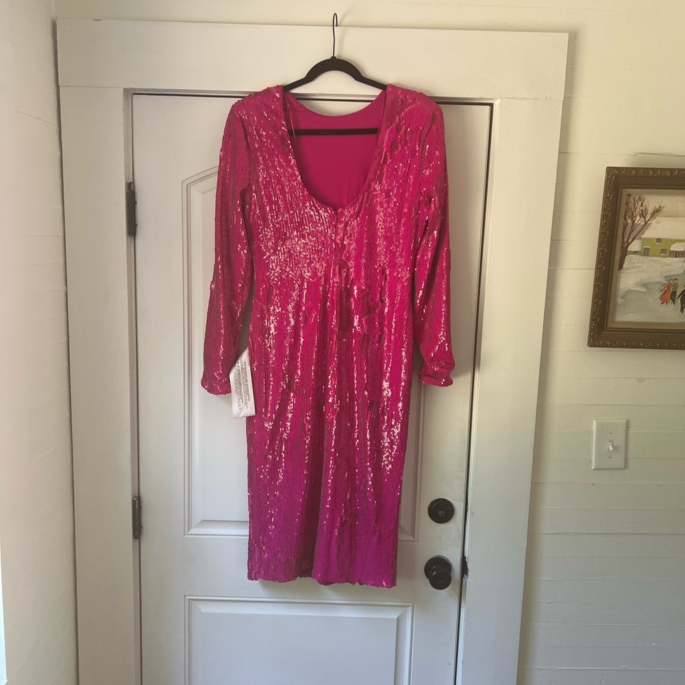 Dress the Population Pink Sequin Dress - Picture 7 of 7